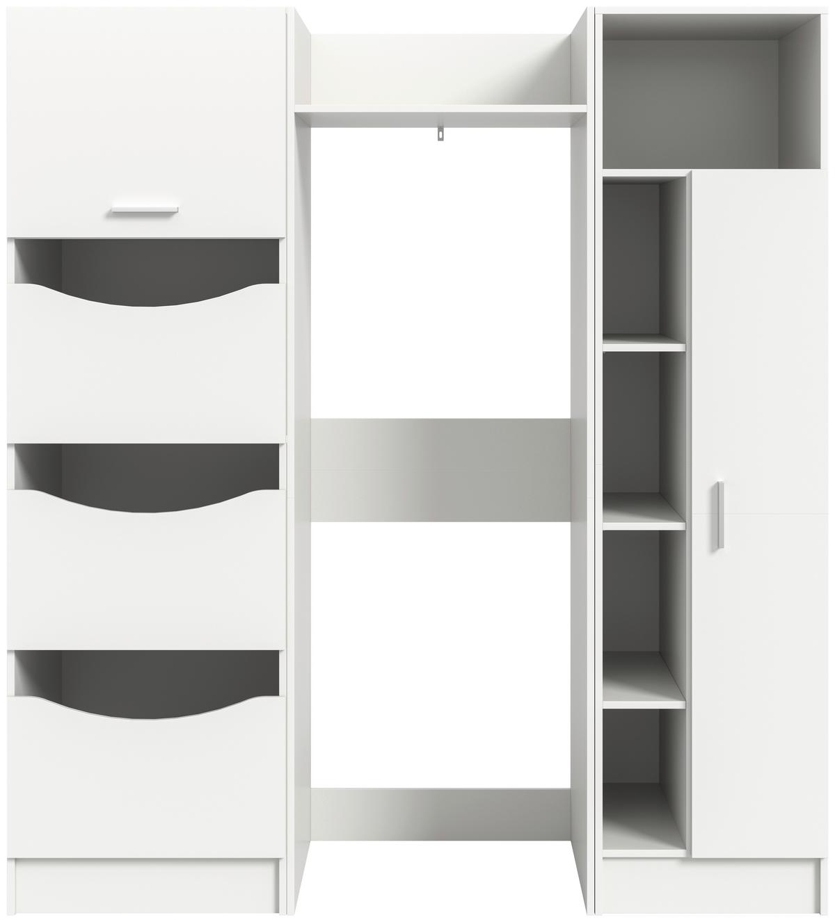 Hauswirtschaftsraum Free Weiß - Weiß, Basics, Holzwerkstoff (166/195/62cm) - MID.YOU