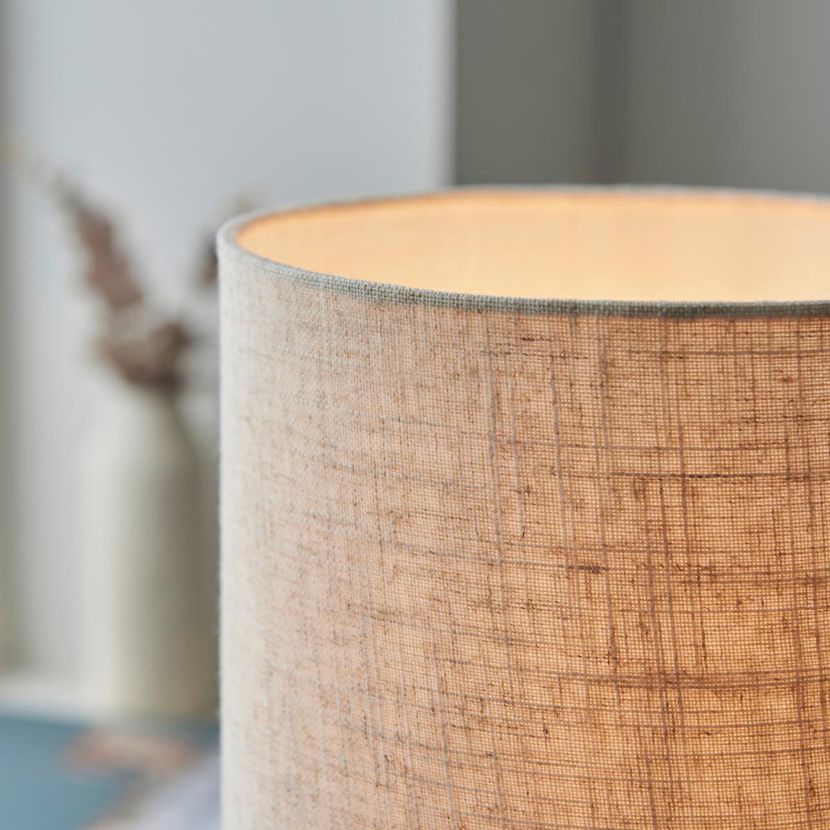 Tischleuchte Pia Naturfarben max. 40 Watt - Naturfarben, Natur, Holz/Textil (20/30cm) - Brilliant