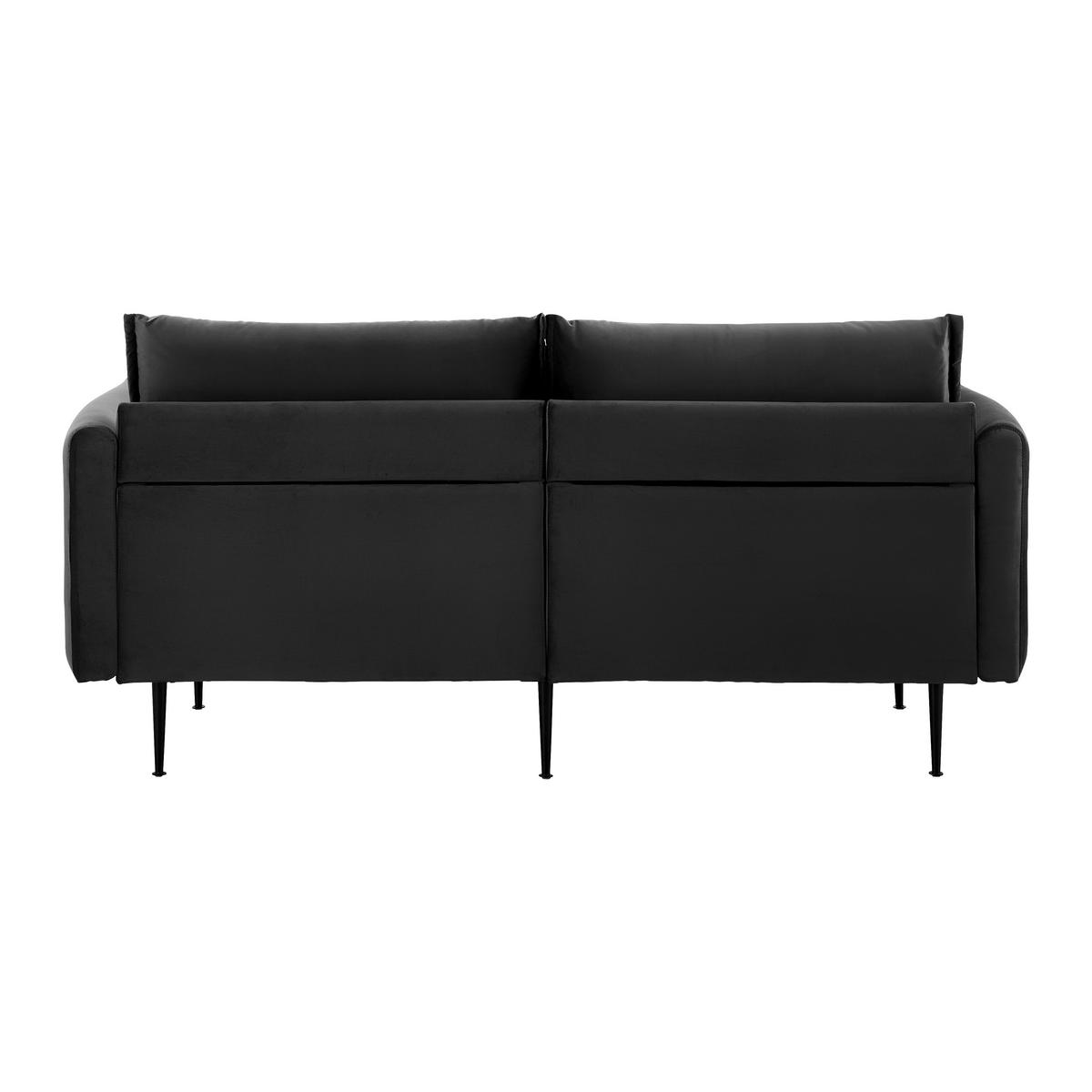 Kanapé Yara - fekete/sötétszürke, Modern, textil/fa (194/77/92cm) - Bessagi Home