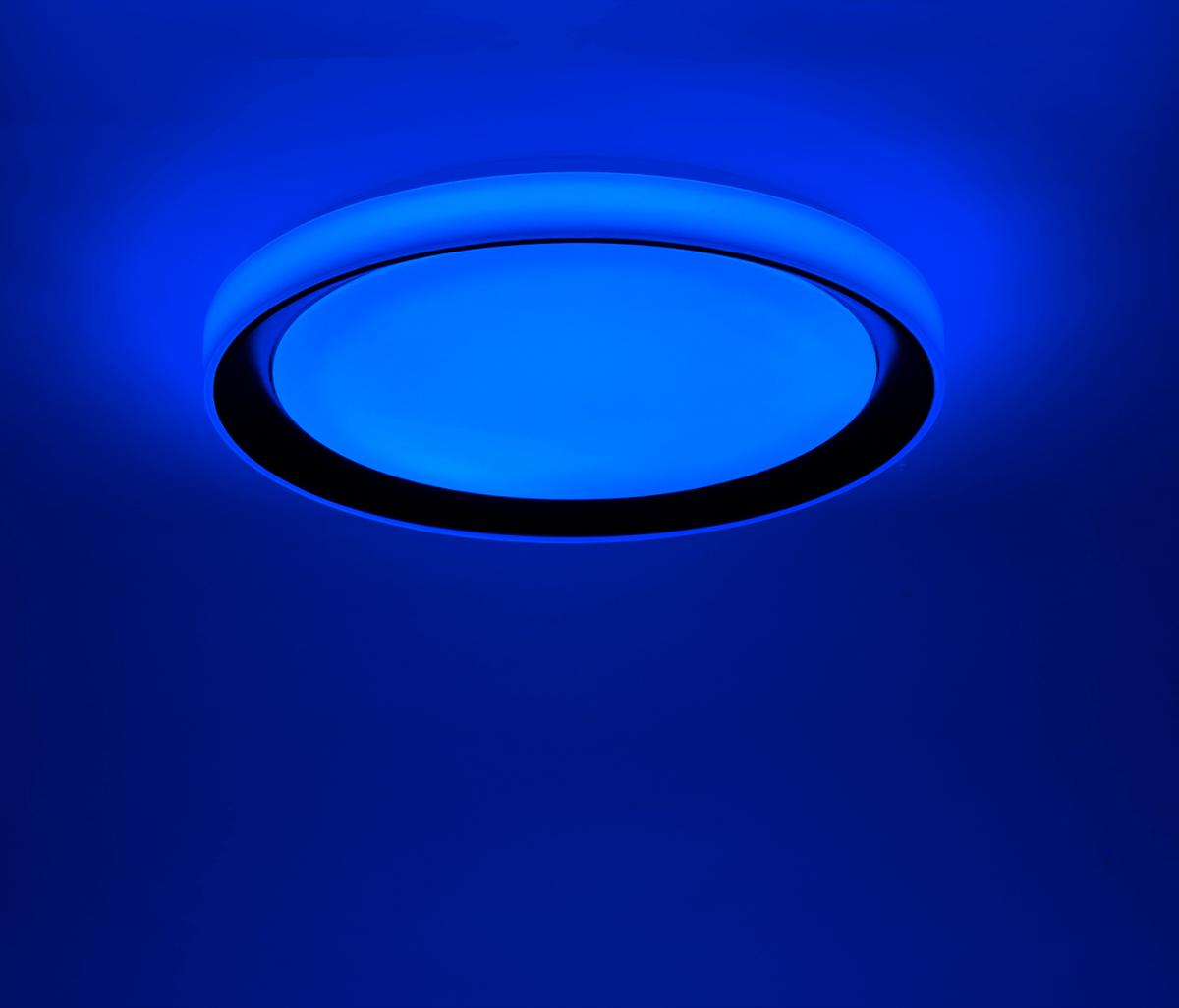 LAMPA SUFITOWA LED 14659-18 LOLASMART-DISC - czarny, Design, tworzywo sztuczne/metal (51/7,5cm)
