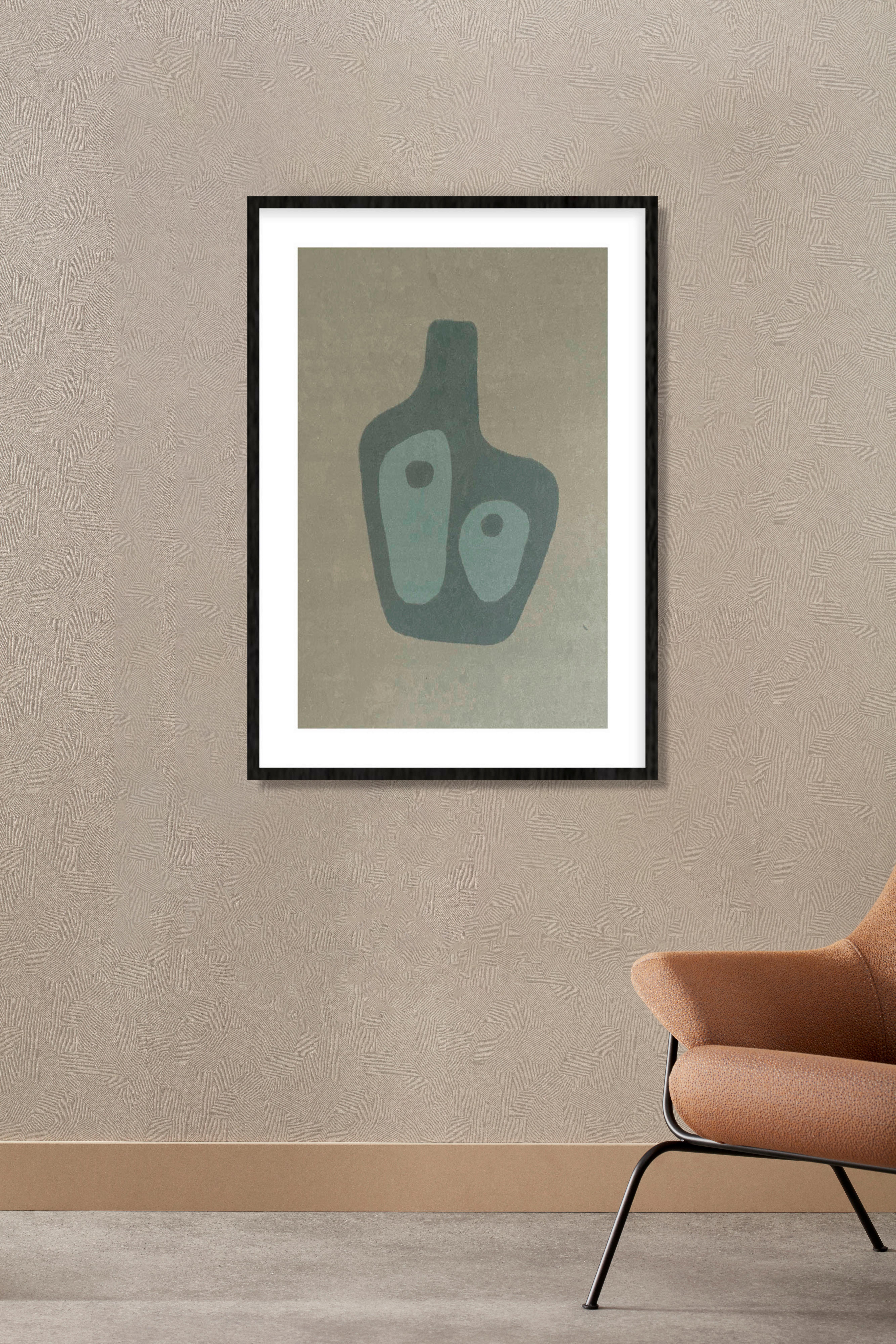 BILD FEEL-GOOD-002-50X70-FRX-FRZW - Beige/Schwarz, Basics, Holz/Kunststoff (50/70/10cm)