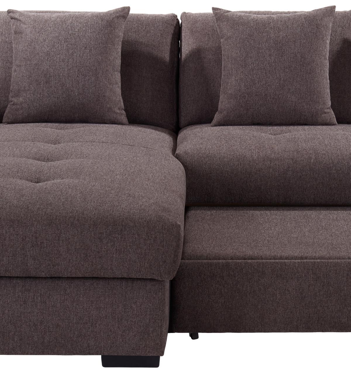 Sedežna Garnitura Berisso, Z Ležiščem In Predalom - rjava, Design (187/278cm) - Mömax