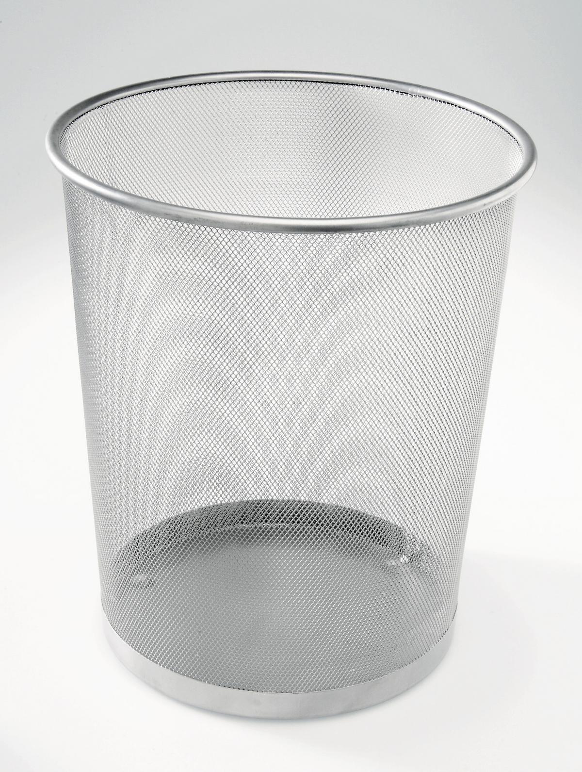 Koš Za Papir Mesh, Srebrna - srebrne barve, kovina (30,5/34,5/29,5cm) - Mömax