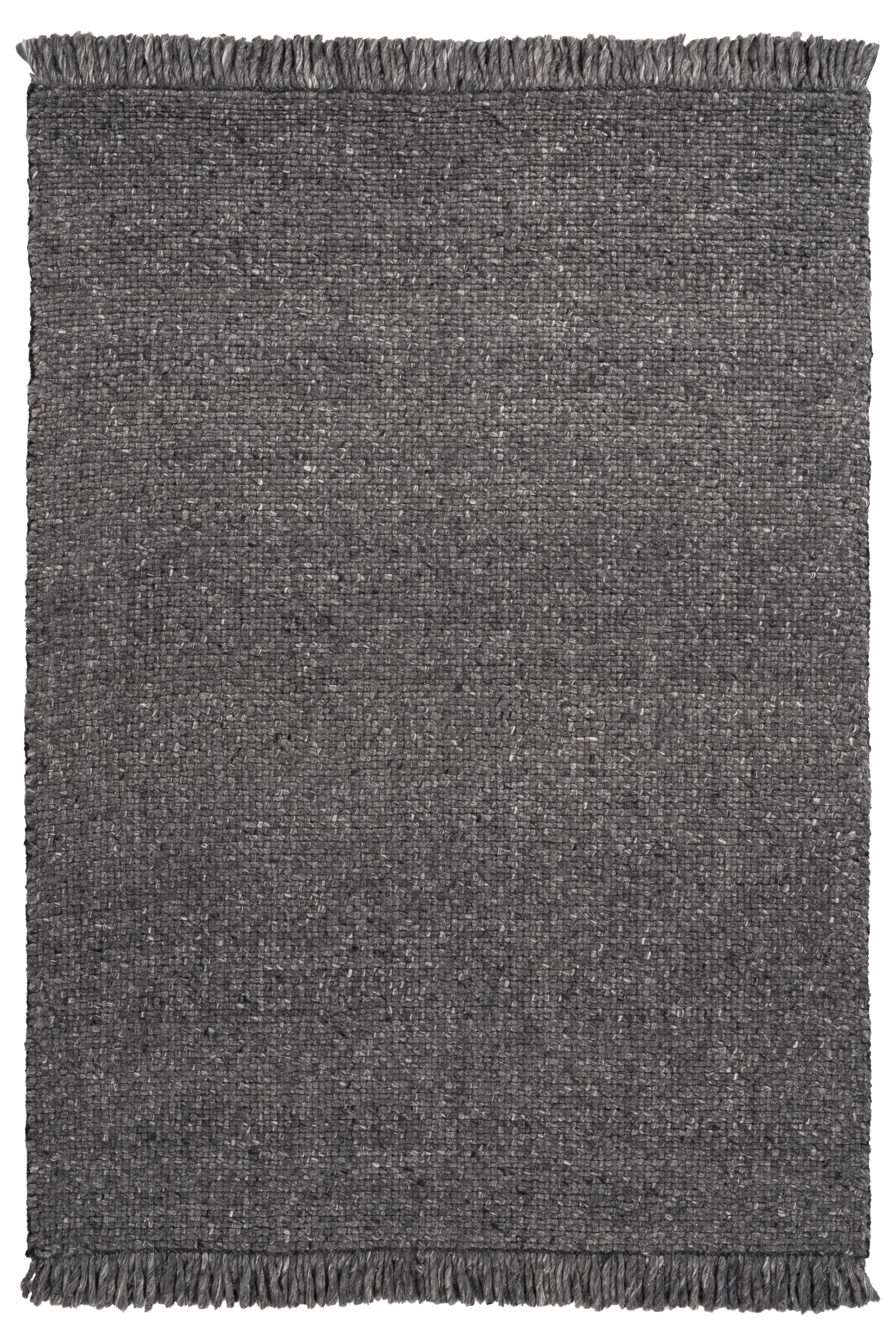 Webteppich my Eskil Anthrazit ca. 160x230cm - Anthrazit, Design, Textil (160/230cm) - Obsession