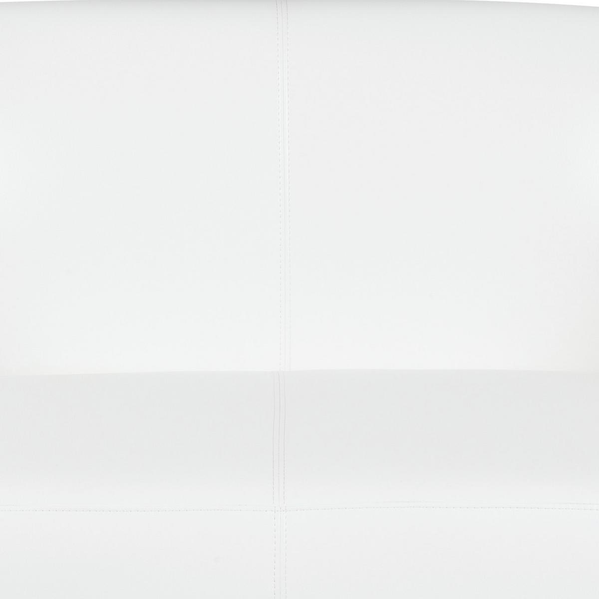 Dvosed Lucia, Bela - barve kroma/bela, Moderno, kovina/tekstil (118/85/58cm) - MID.YOU