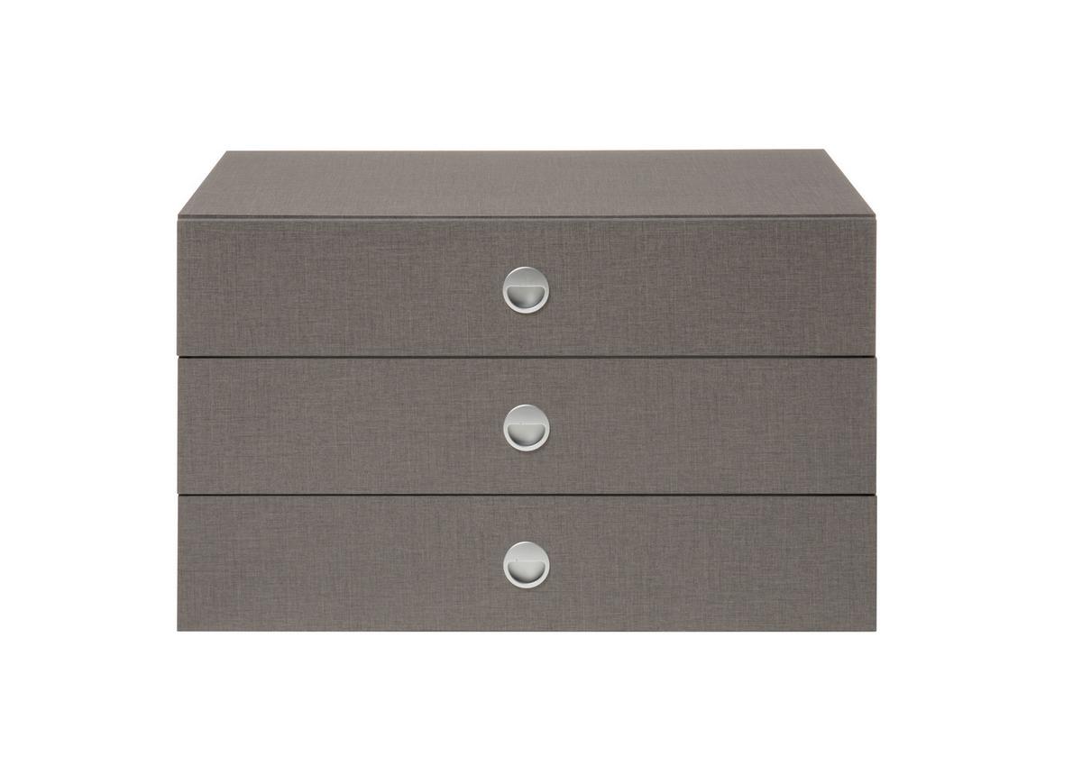 Unutarnji Ladičar Alicante - siva, Basics, drvni materijal (82,5/49/48,5cm) - Modern Living