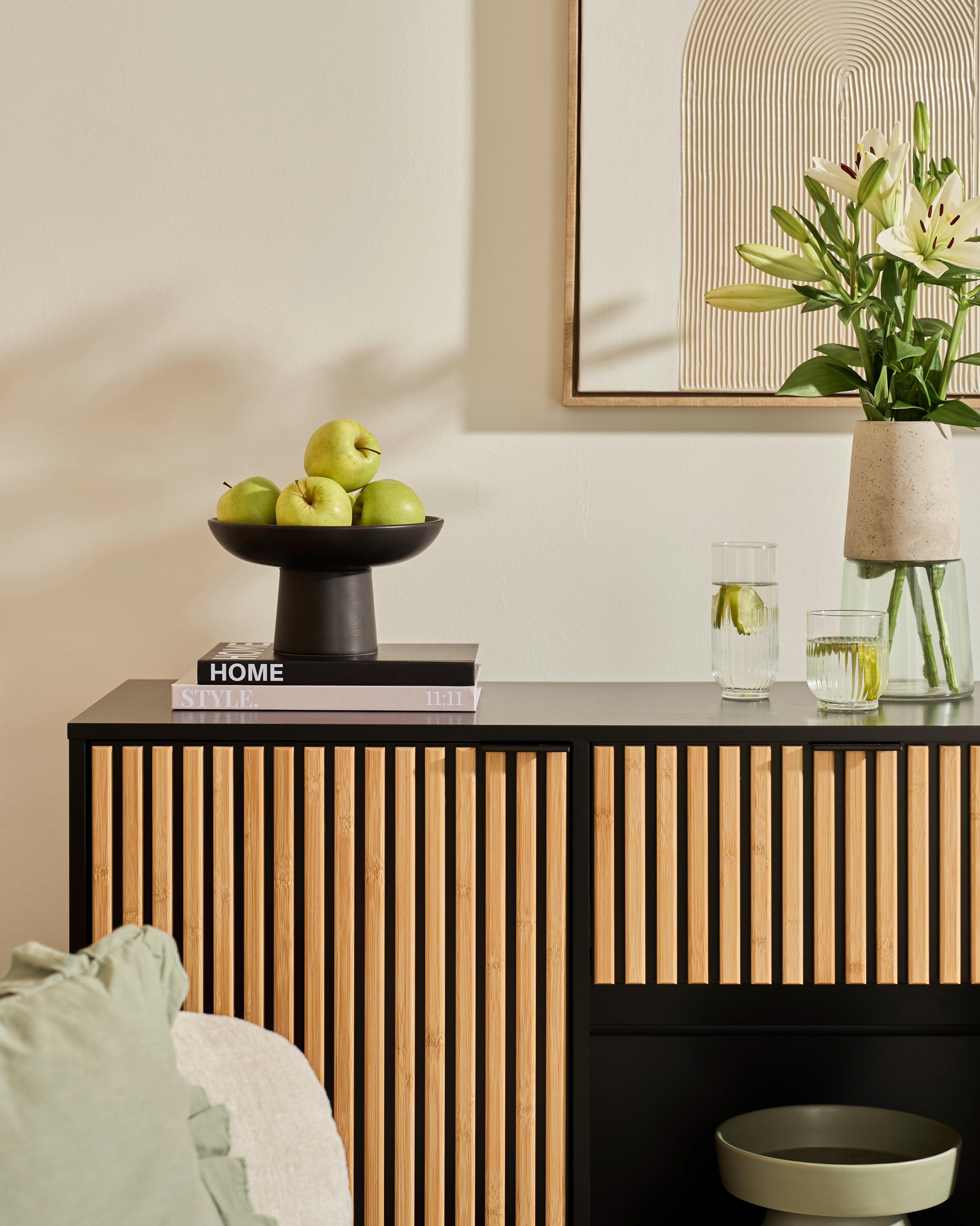 Dekoschale Noir in Schwarz - Schwarz, Keramik (23/13cm) - Modern Living