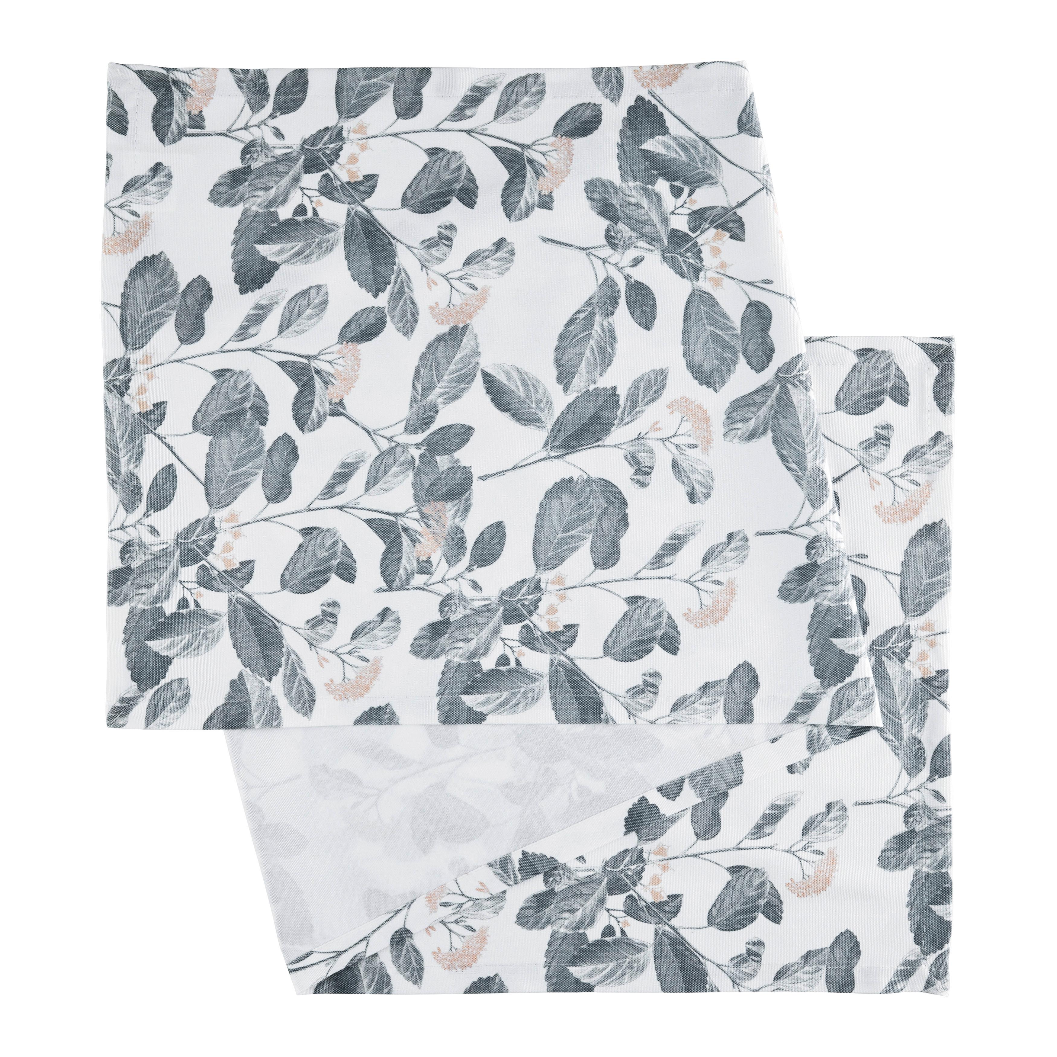 Tischläufer Steffi Hellgrau ca. 45x150cm - Hellgrau, ROMANTIK / LANDHAUS, Textil (45/150cm) - Mary's