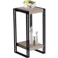 Suport Înalt Flori Scott 4 - culoare lemn stejar/negru, Modern, compozit lemnos/metal (30/55/30cm) - Ombra Suport Înalt Flori Scott 4 - culoare lemn stejar/negru, Modern, compozit lemnos/metal (30/55/30cm) - Ombra