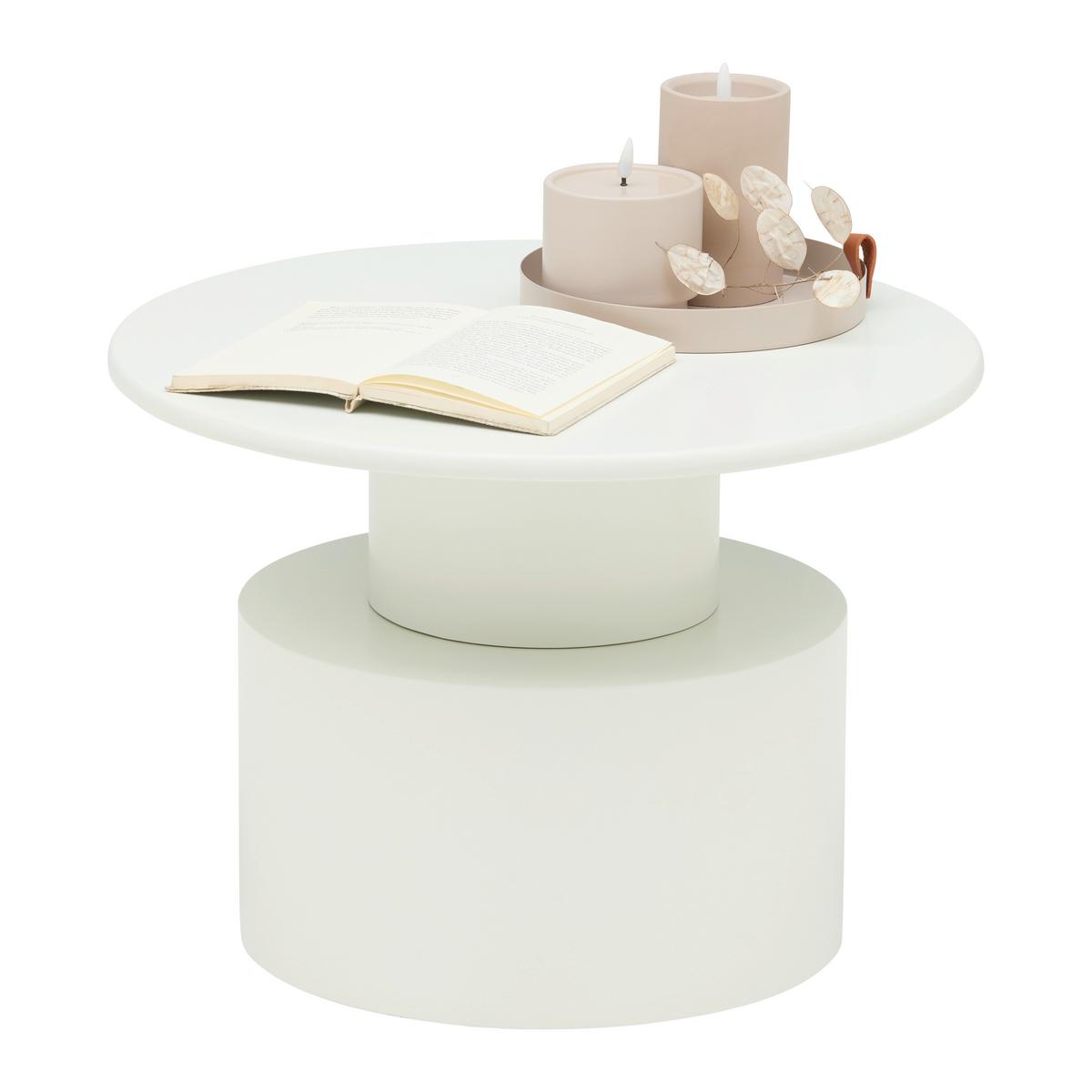 Măsuță de cafea AZURA - gri deschis, Lifestyle, plastic/lemn (60/35cm) - Modern Living