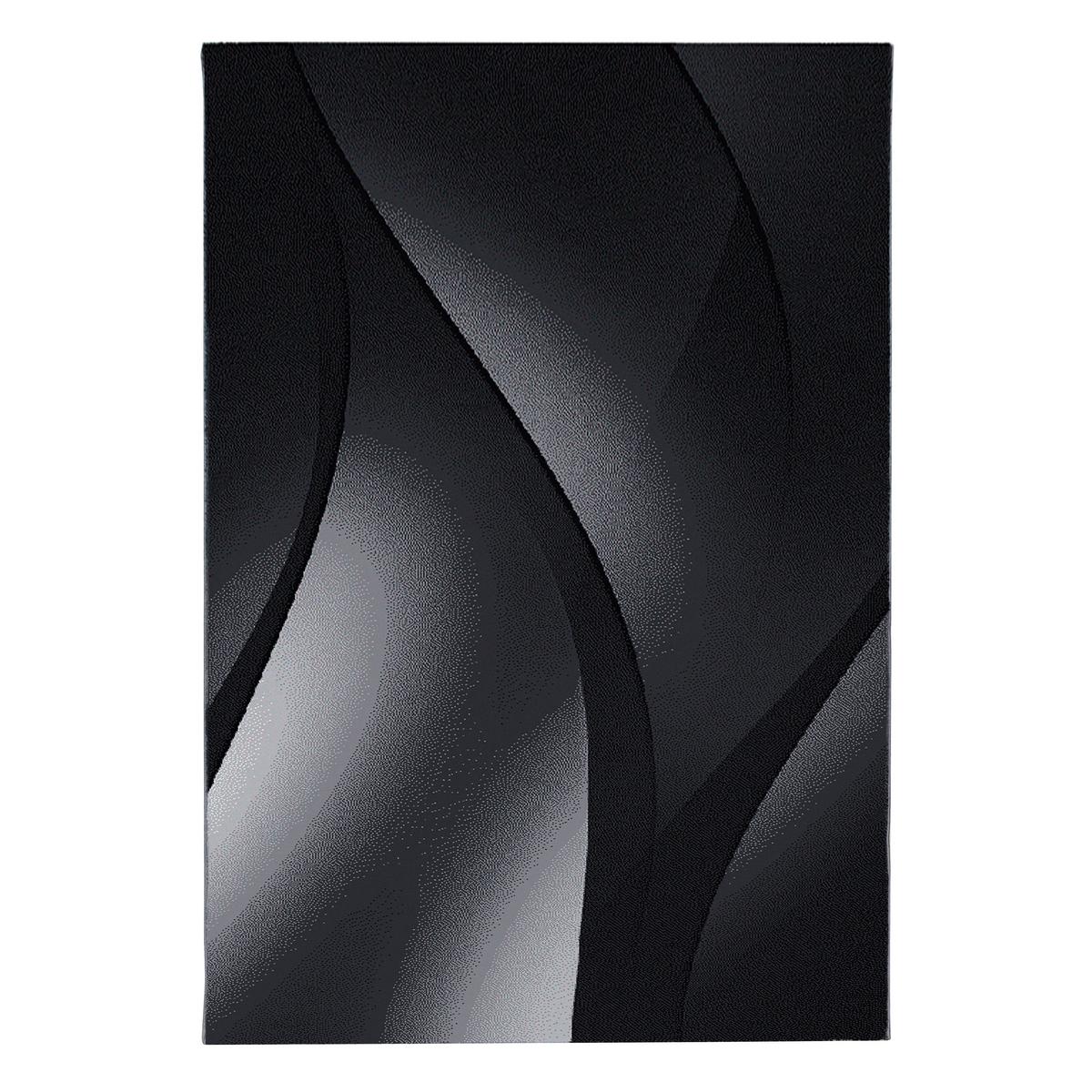 Webteppich Plus Schwarz ca. 280x370cm - Schwarz, Basics, Textil (280/370cm) - Novel