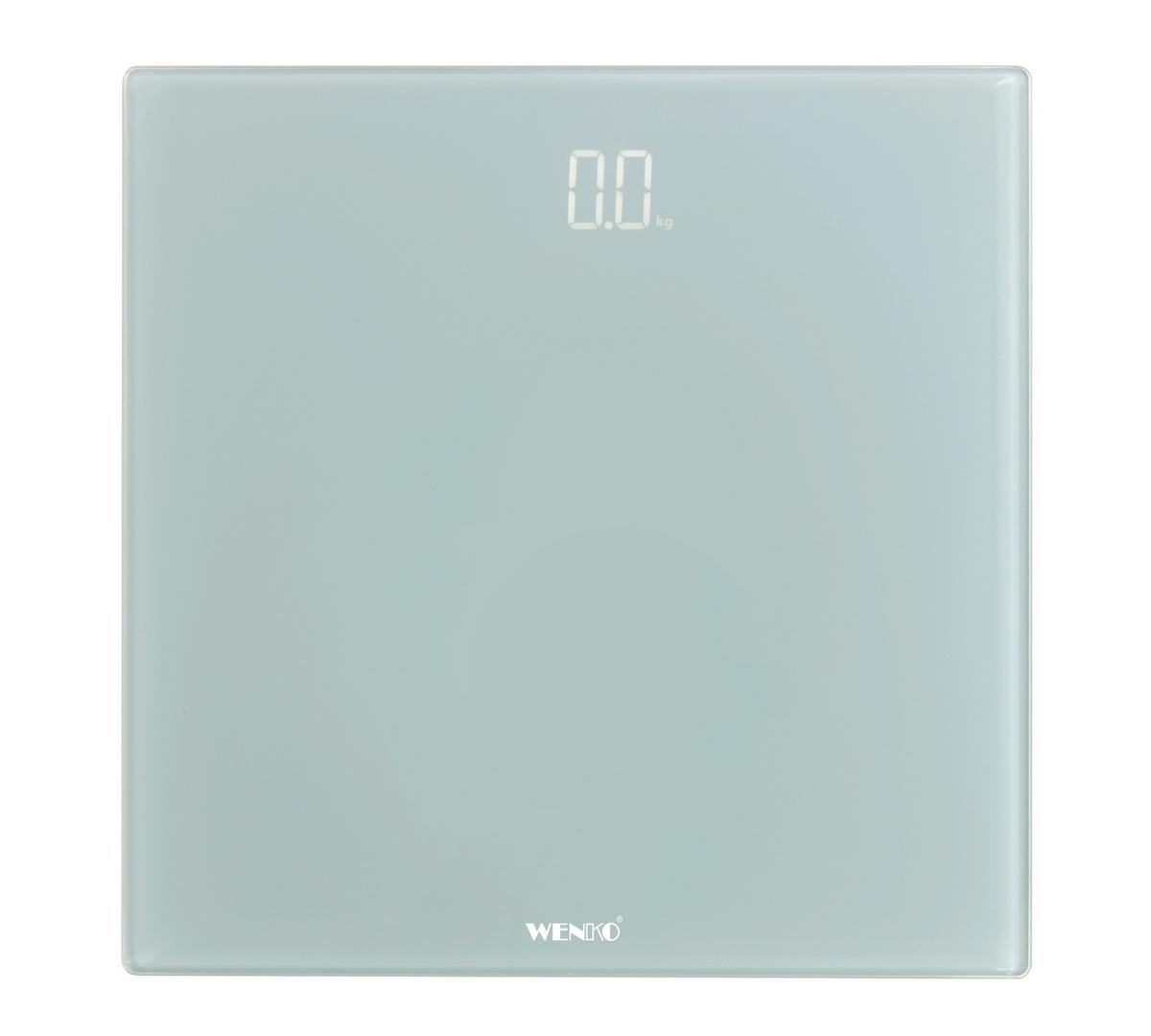 Cântar Sticlă - gri, Konventionell, plastic/sticlă (30/2,1/30cm) - Wenko