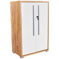 Dulap pentru acte Profi - alb/culoare lemn stejar, Modern, material pe bază de lemn (75/113/35cm) - Modern Living