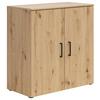 Komoda Multi - bijela/hrast Artisan, Moderno, drvni materijal/plastika (80/83/40cm) - Modern Living