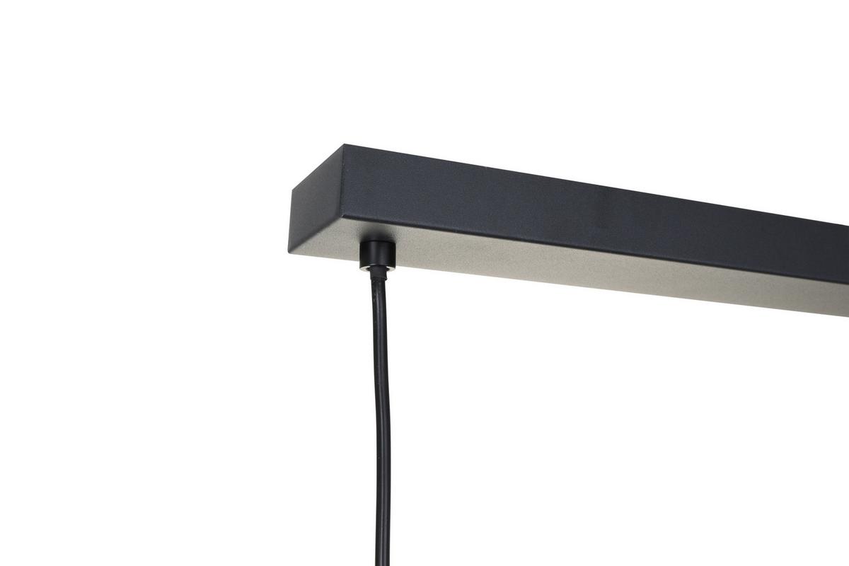 LAMPA WISZĄCA MARCY - czarny/szary, Trend, metal/szkło (95/15/120cm) - Novel
