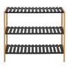 SKOHYLLA ELSA -SB- - svart/naturfärgad, Modern, trämaterial/naturmaterial (70/58,5/30cm) - Mömax