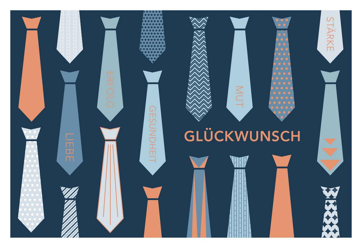 Glückwunschkarte Kupfergold Multicolor - Multicolor, Basics, Papier (24/17,5cm)