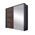 Omara Z Drsnimi Vrati Meppen - opečnato rjava/siva, Moderno, kovina/leseni material (226/210/62cm) - Premium Living Omara Z Drsnimi Vrati Meppen - opečnato rjava/siva, Moderno, kovina/leseni material (226/210/62cm) - Premium Living