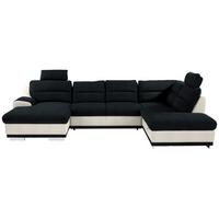 Sedežna Garnitura Seaside, Z Ležiščem, Predalom, Oblika U - barve kroma/črna, Konvencionalno, kovina/tekstil (165/334/218cm) - Premium Living