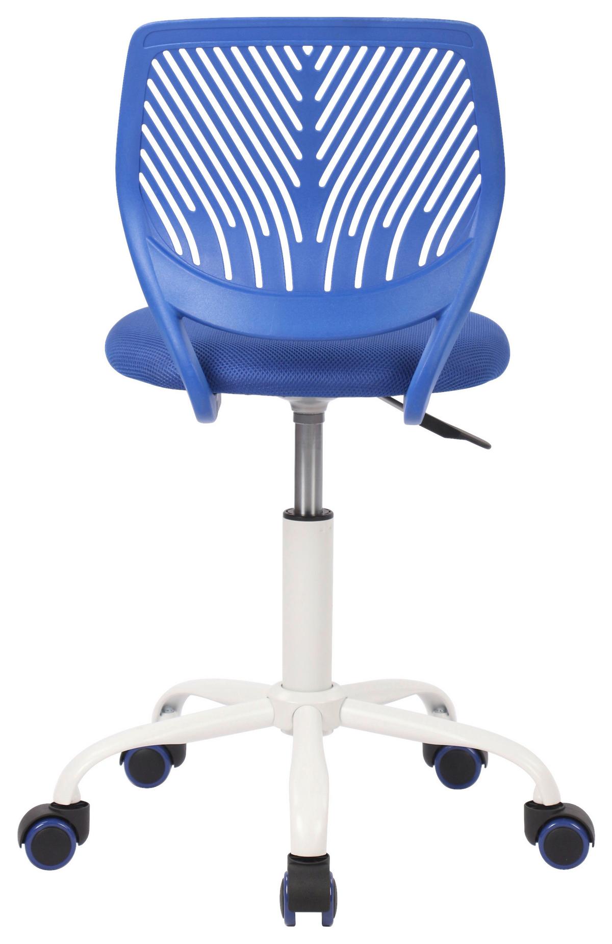 Jugenddrehstuhl Kira Blau ca. 40x87x44cm - Blau/Weiß, MODERN, Holz/Kunststoff (40/87/44cm) - Mömax