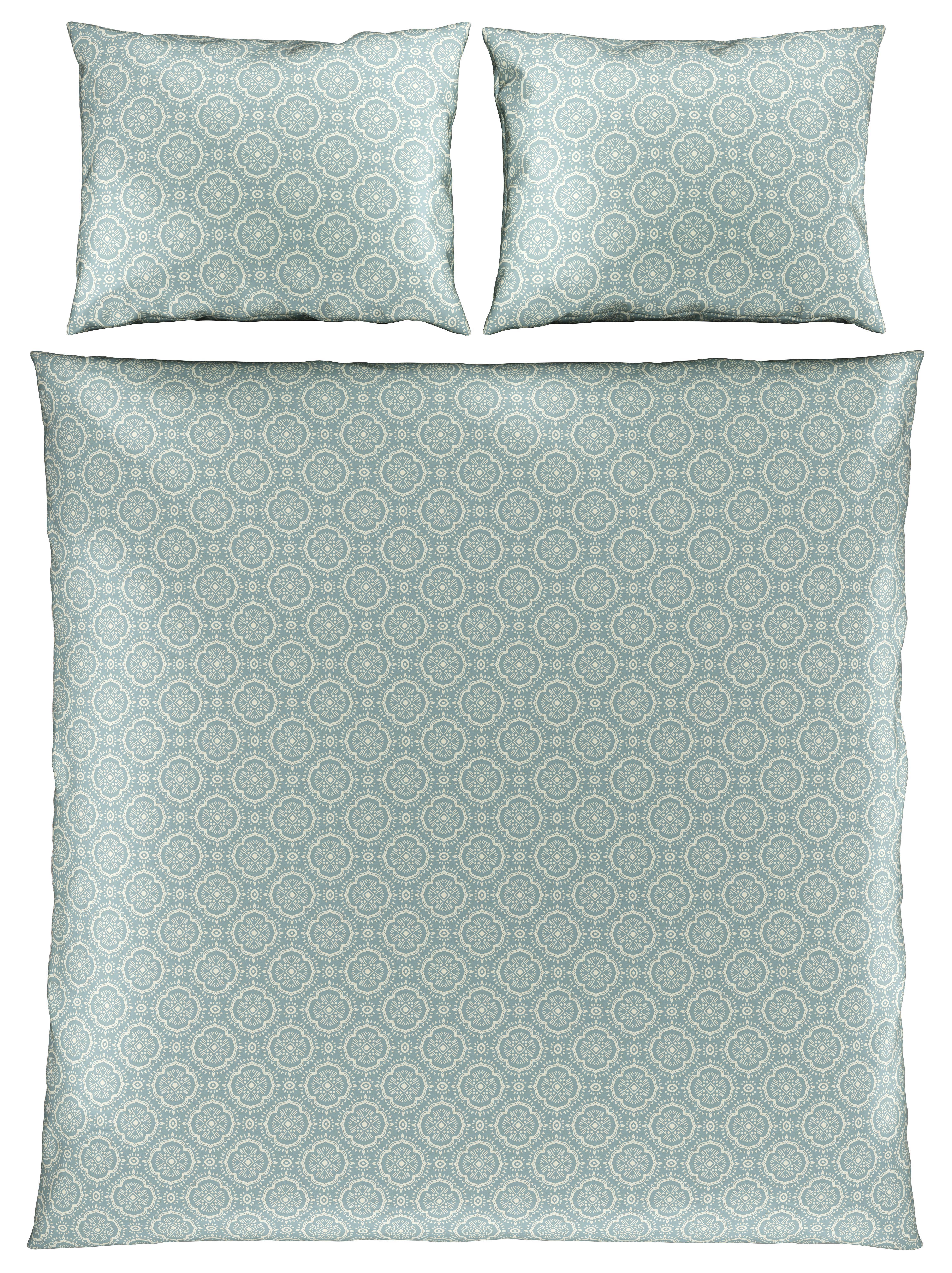 Posteljina Ethno 200x200/2x60x80cm - plava, Lifestyle, tekstil (200/200cm) - Mömax