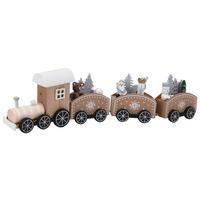DEKOZUG TRAIN - Braun, Holzwerkstoff (31/7,5/3,5cm)