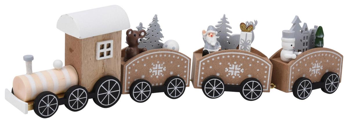 DEKOZUG TRAIN - Braun, Holzwerkstoff (31/7,5/3,5cm)