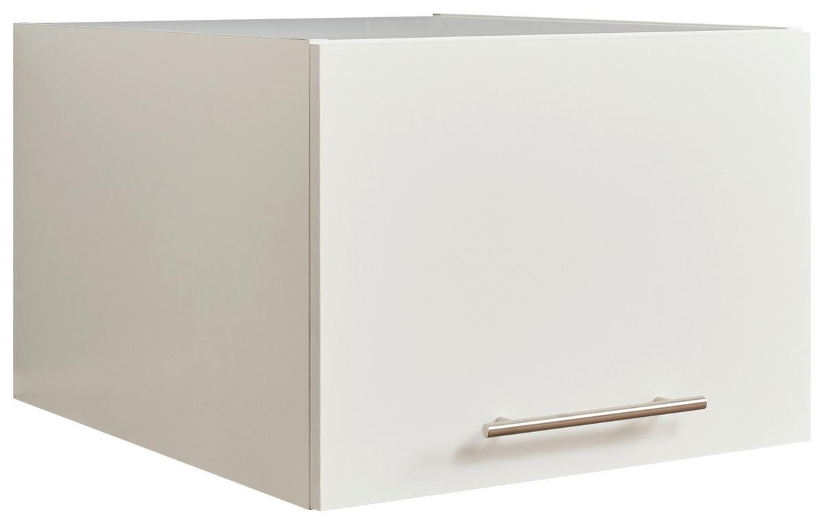 NADSTAWKA NA SZAFĘ LAUNDREEZY - kolor srebrny/biały, Design, materiał drewnopochodny/metal (50/38/67,5cm)