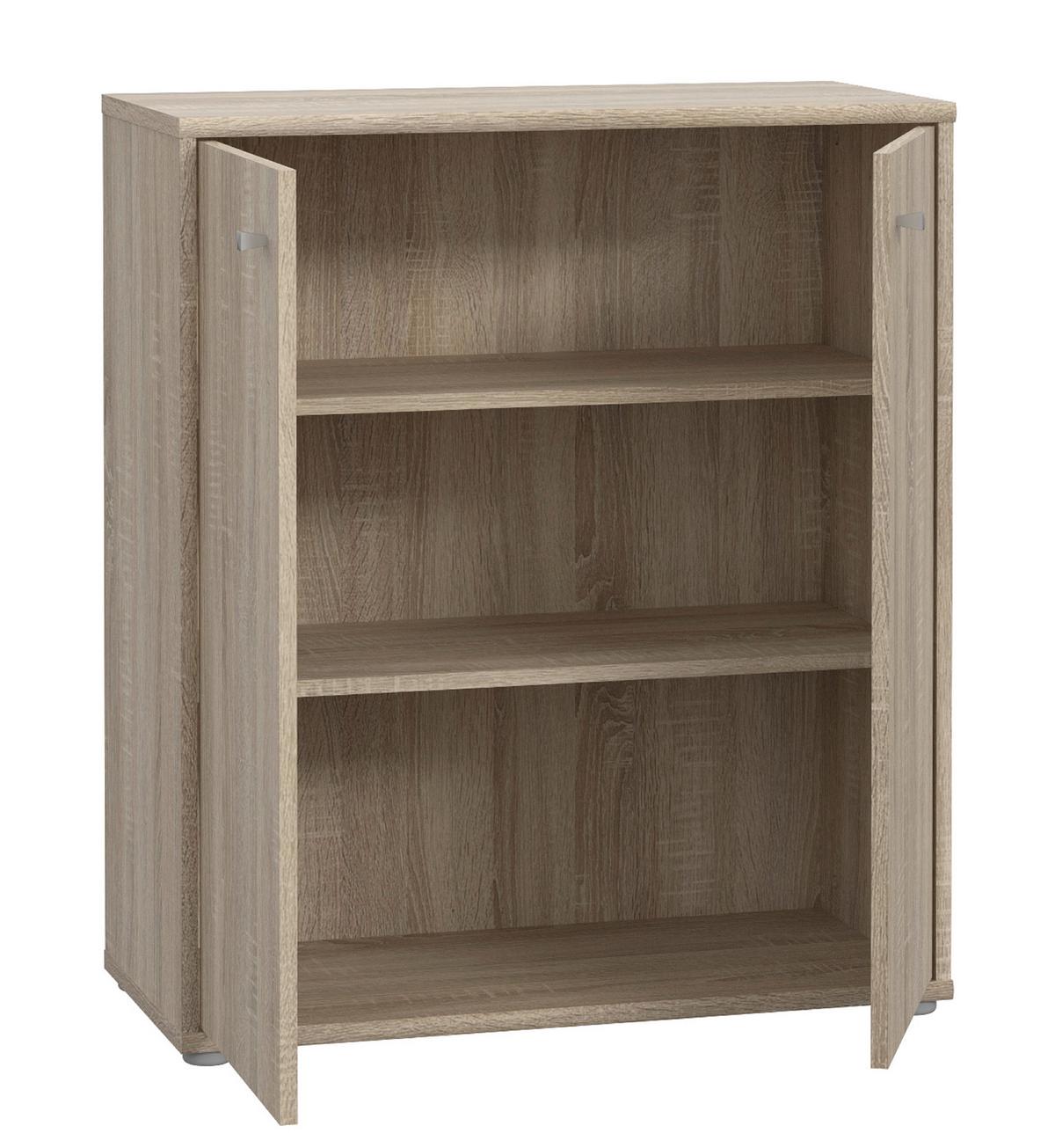 Komoda Tempra 2, Barva Hrasta - hrast sonoma, Basics, leseni material (74/86/35cm) - Mömax