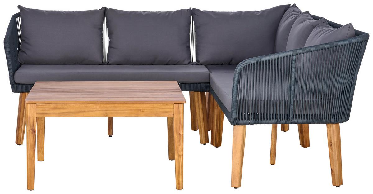 Lounge Garnitura Trendy, Barva Akacije, Antracit - siva/antracit, Moderno, kovina/tekstil (199/199cm)