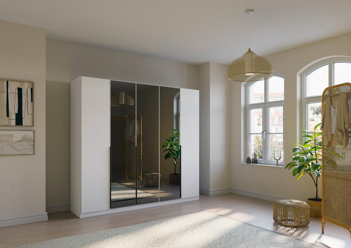 Ormar S Klasičnim Vratima Skyla - bijela/siva, Moderno, drvni materijal/metal (226/210/54cm) - Modern Living