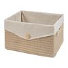 TVÄTTKORG DENISE - beige, Romantik / Lanthus, textil/plast (35/20/26cm) - Mömax