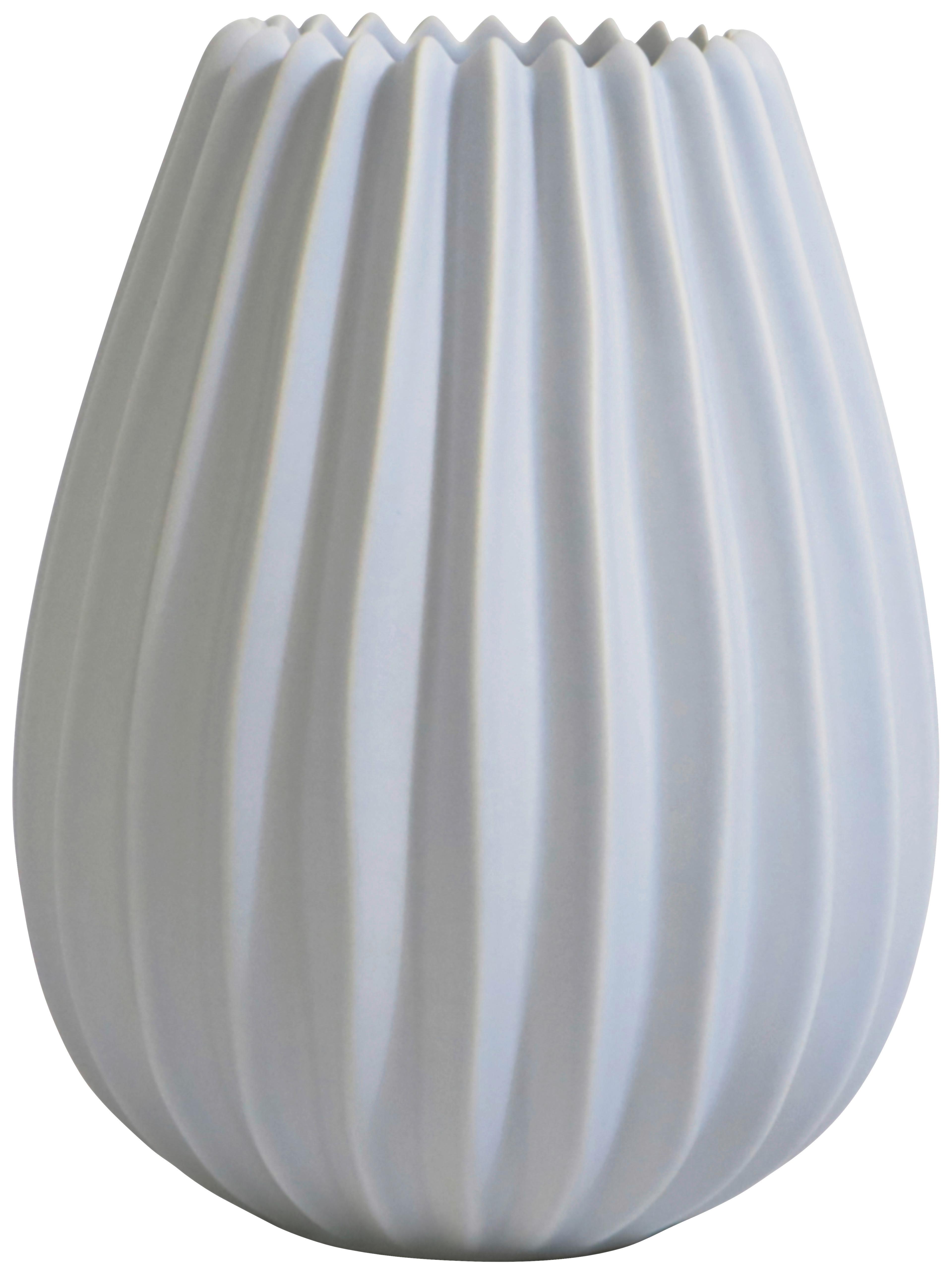 Vase Domo Hellblau - Hellblau, Keramik (20/25,5cm) - Premium Living
