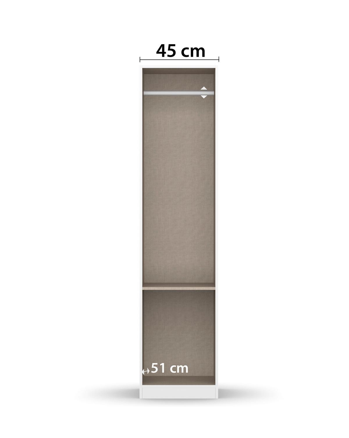 Ormar S Klasičnim Vratima Berlin - siva/hrast Artisan, Moderno, drvni materijal/plastika (47/210/54cm) - Modern Living
