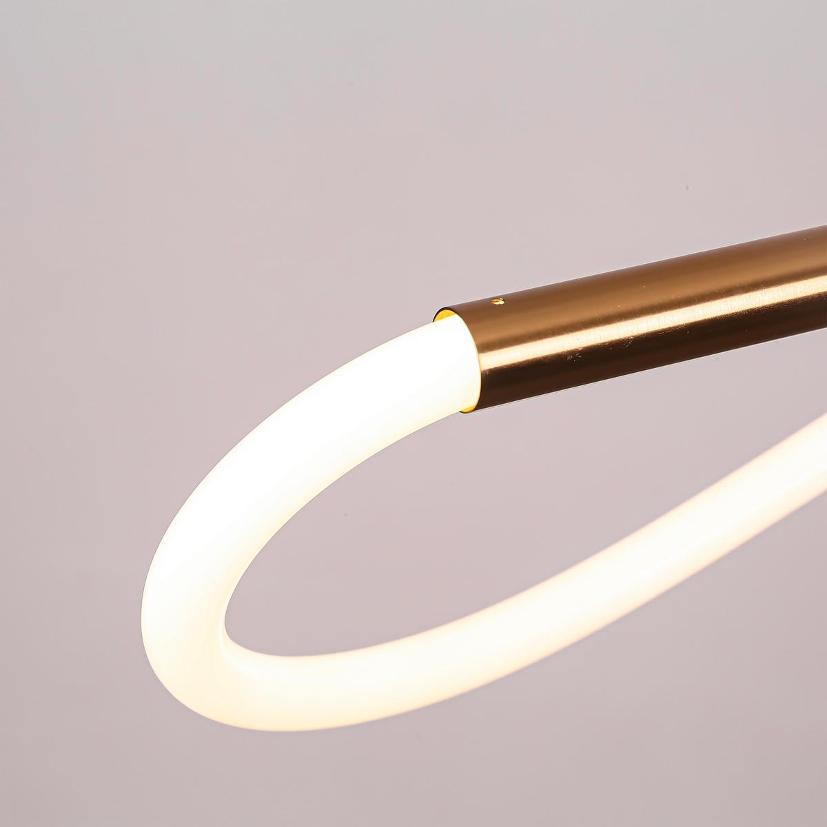 Led-hängeleuchte Lp-2345/1ps Meleca - Goldfarben, Design, Metall (160/15/130cm)