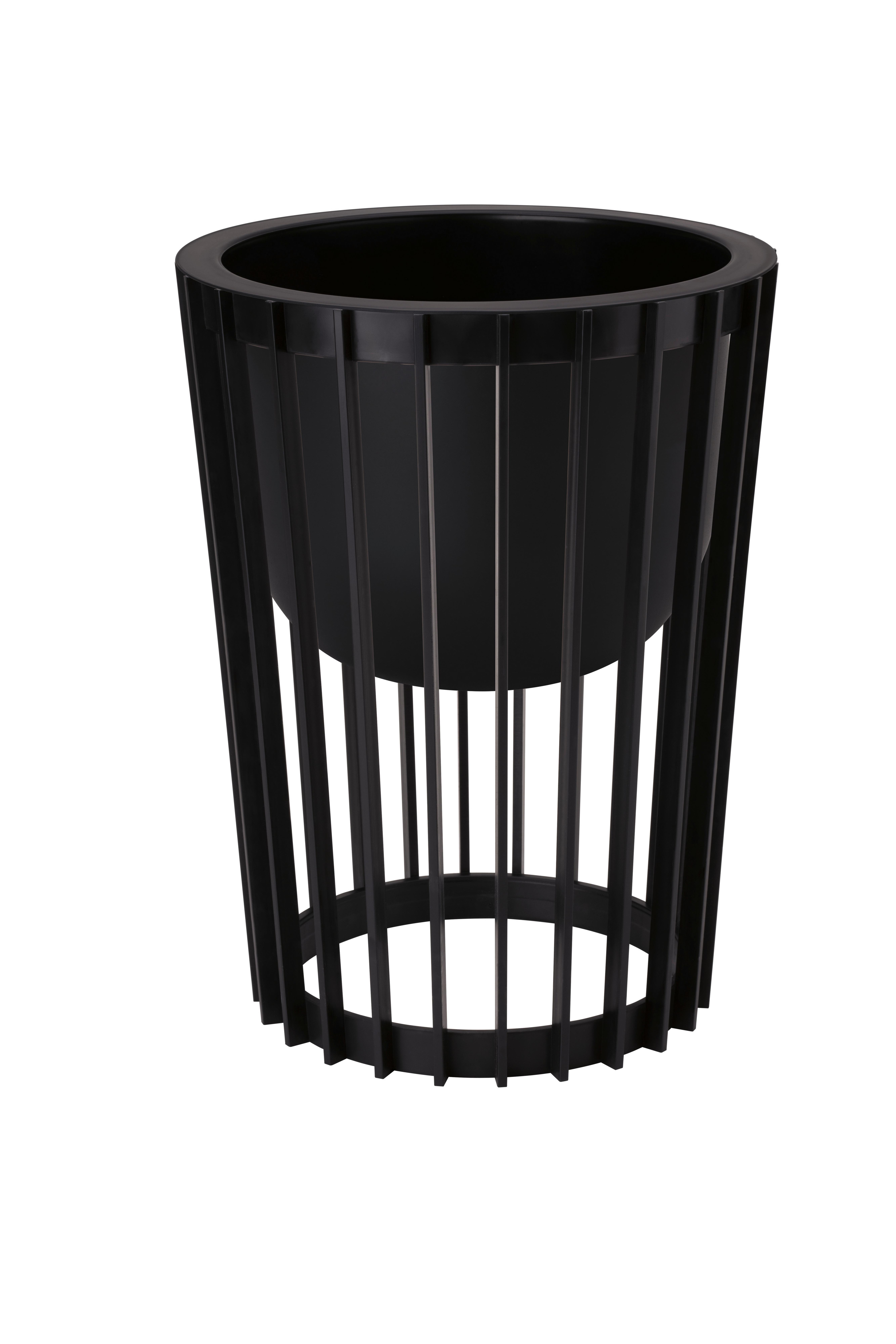 Übertopf Multivario Schwarz - Schwarz, MODERN, Kunststoff (24,0cm)