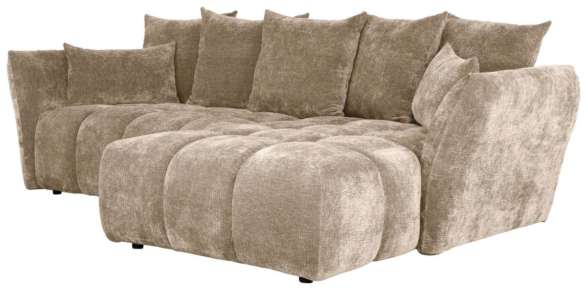 Kutna Garnitura Cammellio - crna/taupe, Moderno, tekstil (296/189cm) - Mömax