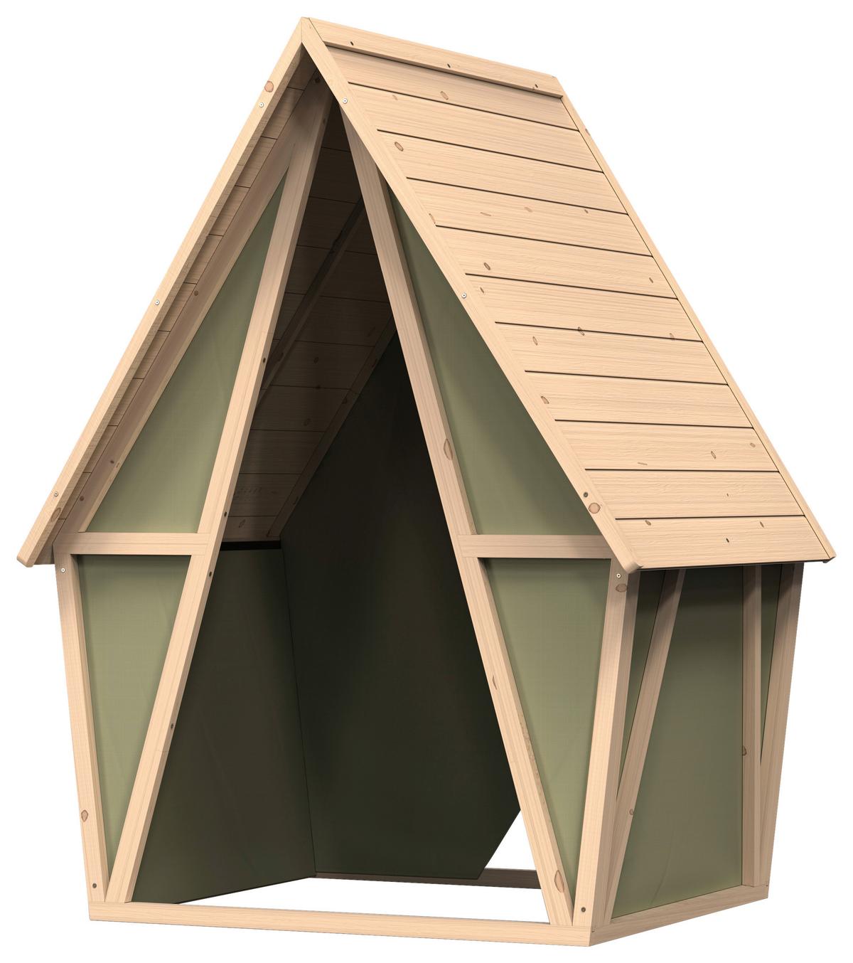Igralna Hišica Exit Yuki 100, Zelena - zelena, Konvencionalno, umetna masa/les (114/124/164cm) - EXIT Toys