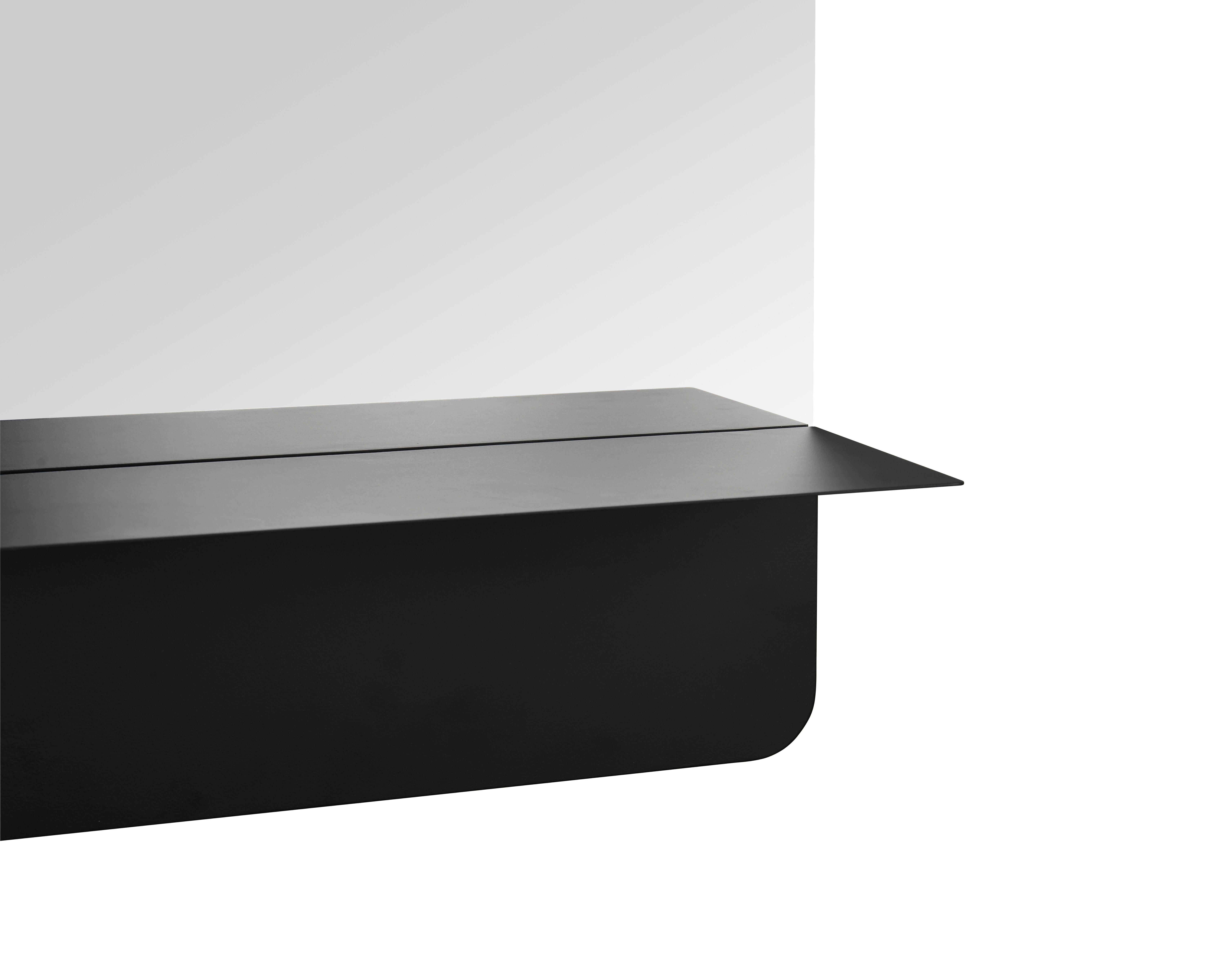 VÄGGSPEGEL MAREN -SB- - svart, Modern, metall/glas (40/60/15,5cm) - Mömax