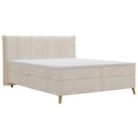Boxbett Veloria Beige ca. 160x200cm - Beige/Naturfarben, KONVENTIONELL, Holz/Textil (160/200cm) - Mömax