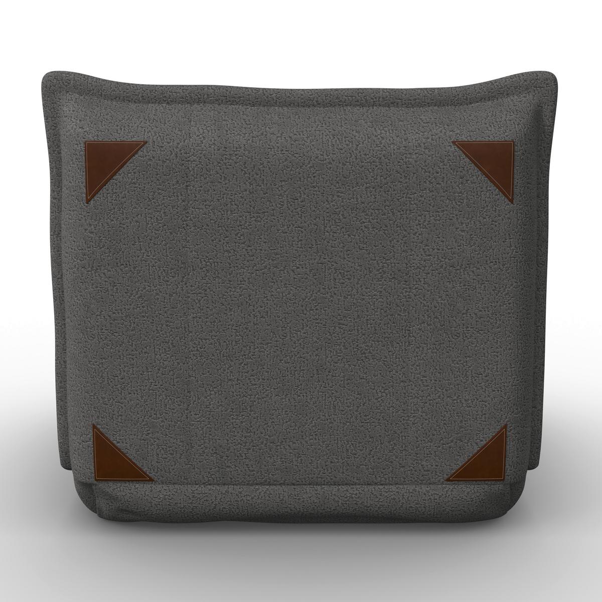 Fekvőfotel Tamara - sötétszürke, Modern, textil/fém (82/31/69cm) - Bessagi Home