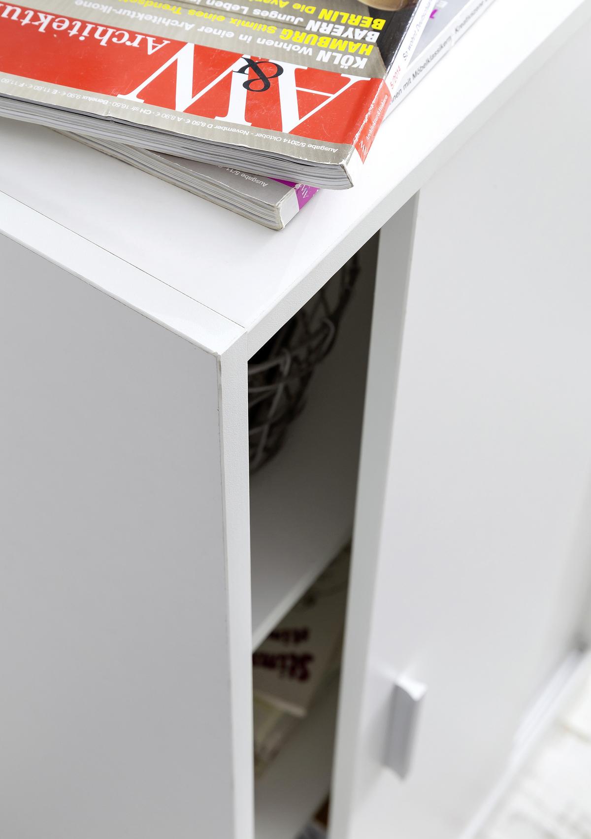 Aktenschrank ca. 60x107,5x28,5 cm Weiß - KONVENTIONELL, Holzwerkstoff (60/107,5/28,5cm) - MID.YOU