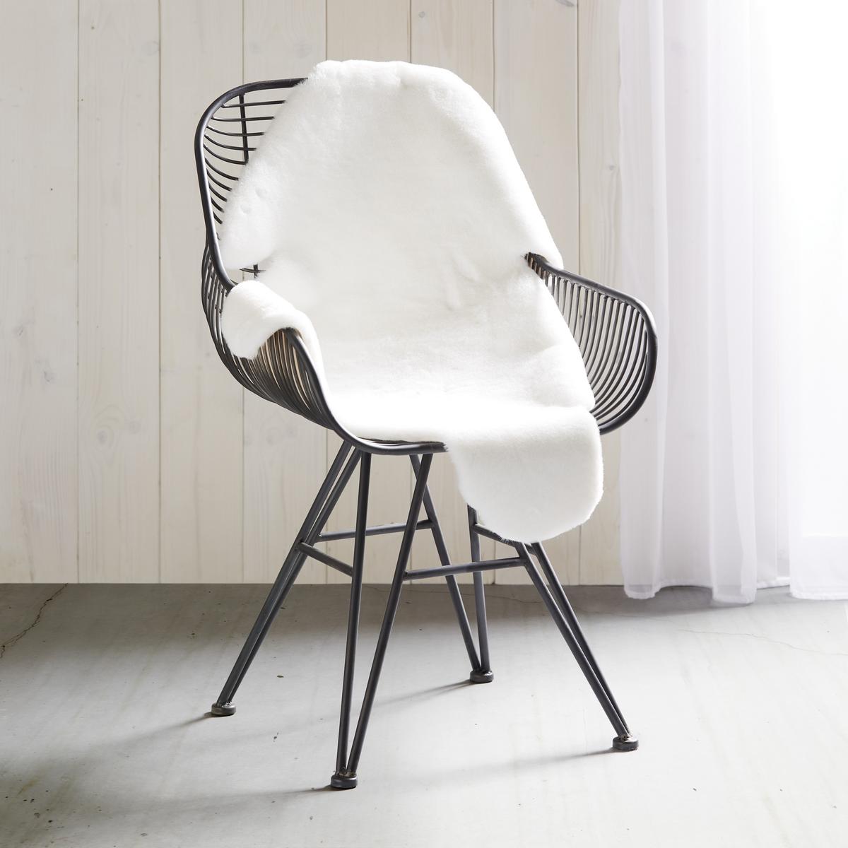 Umetno Krzno Marlene - bela, tekstil/krzno (90/60cm) - Modern Living