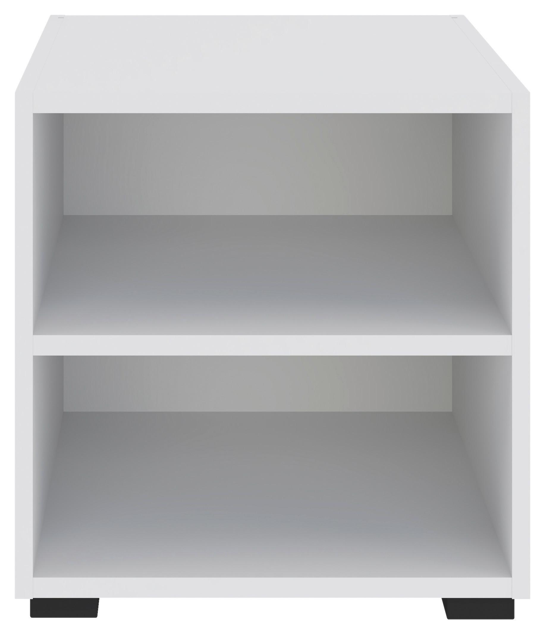 Regal Unit Bele Barve - črna/bela, Moderno, leseni material (45,6/44,8/40cm) - Based