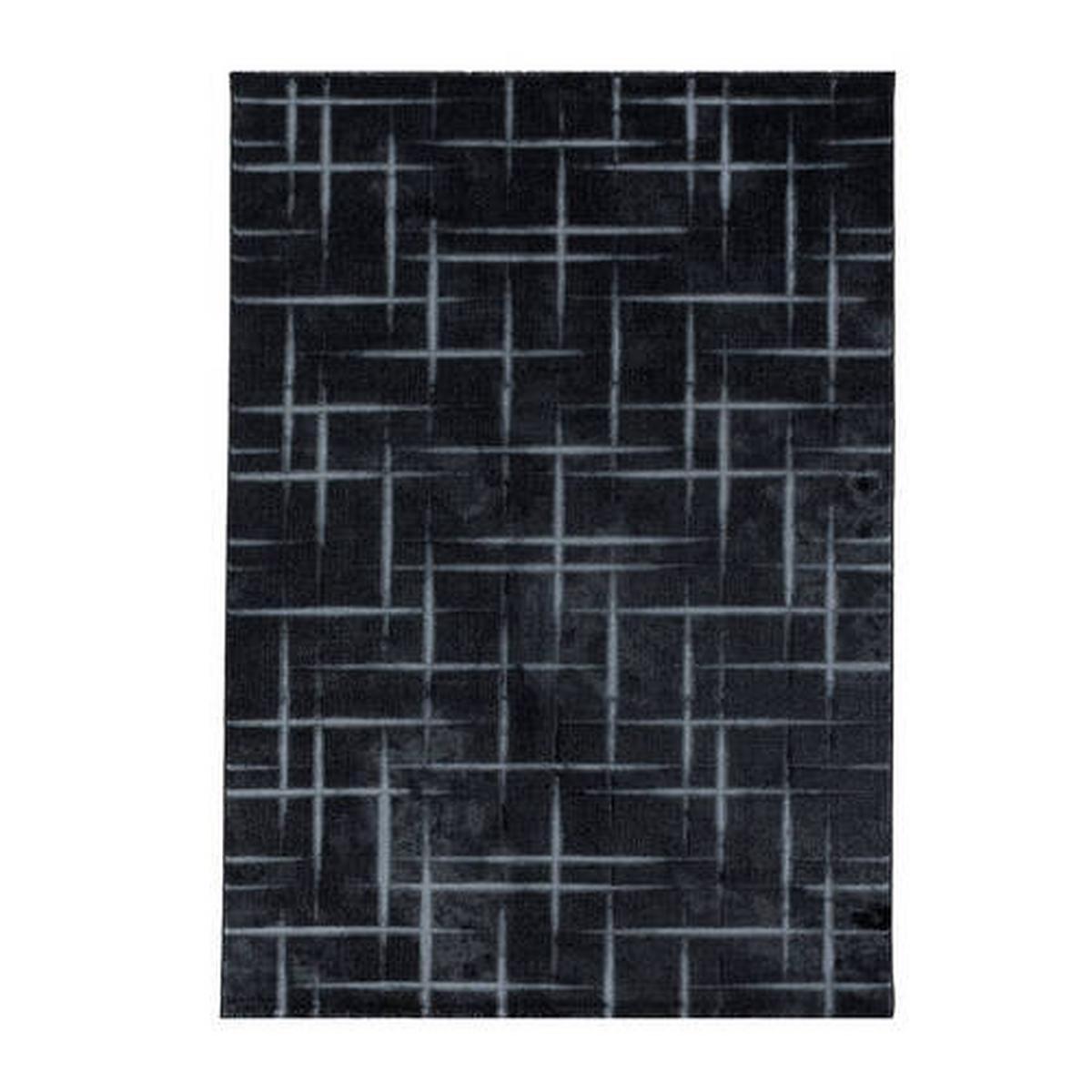 Webteppich Costa Schwarz ca. 240x340cm - Schwarz, Design, Textil (240/340cm)