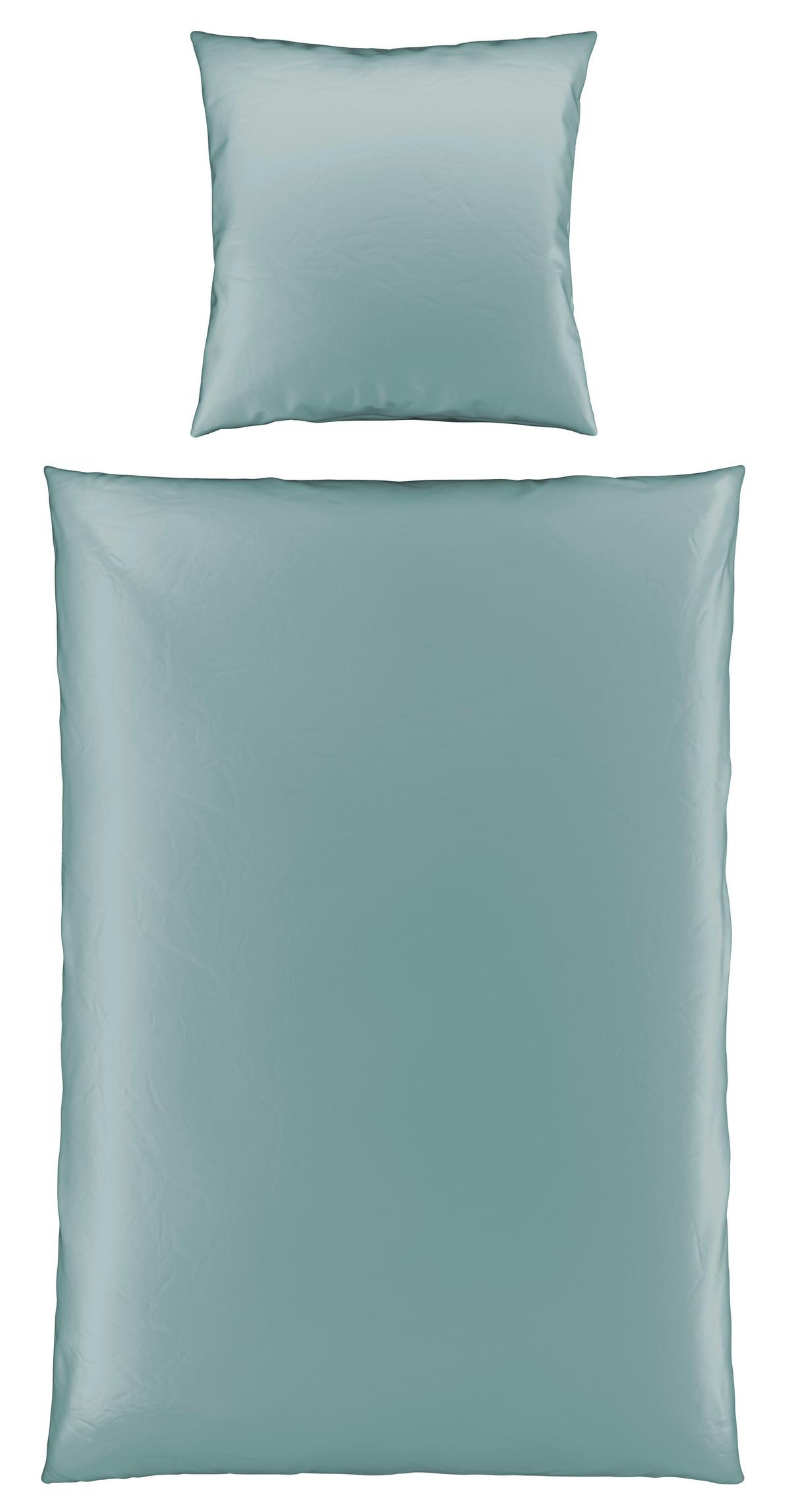 Bettwäsche Victoria Mineralblau ca. 135x200cm - Blau, MODERN, Textil (135/200cm) - Mömax
