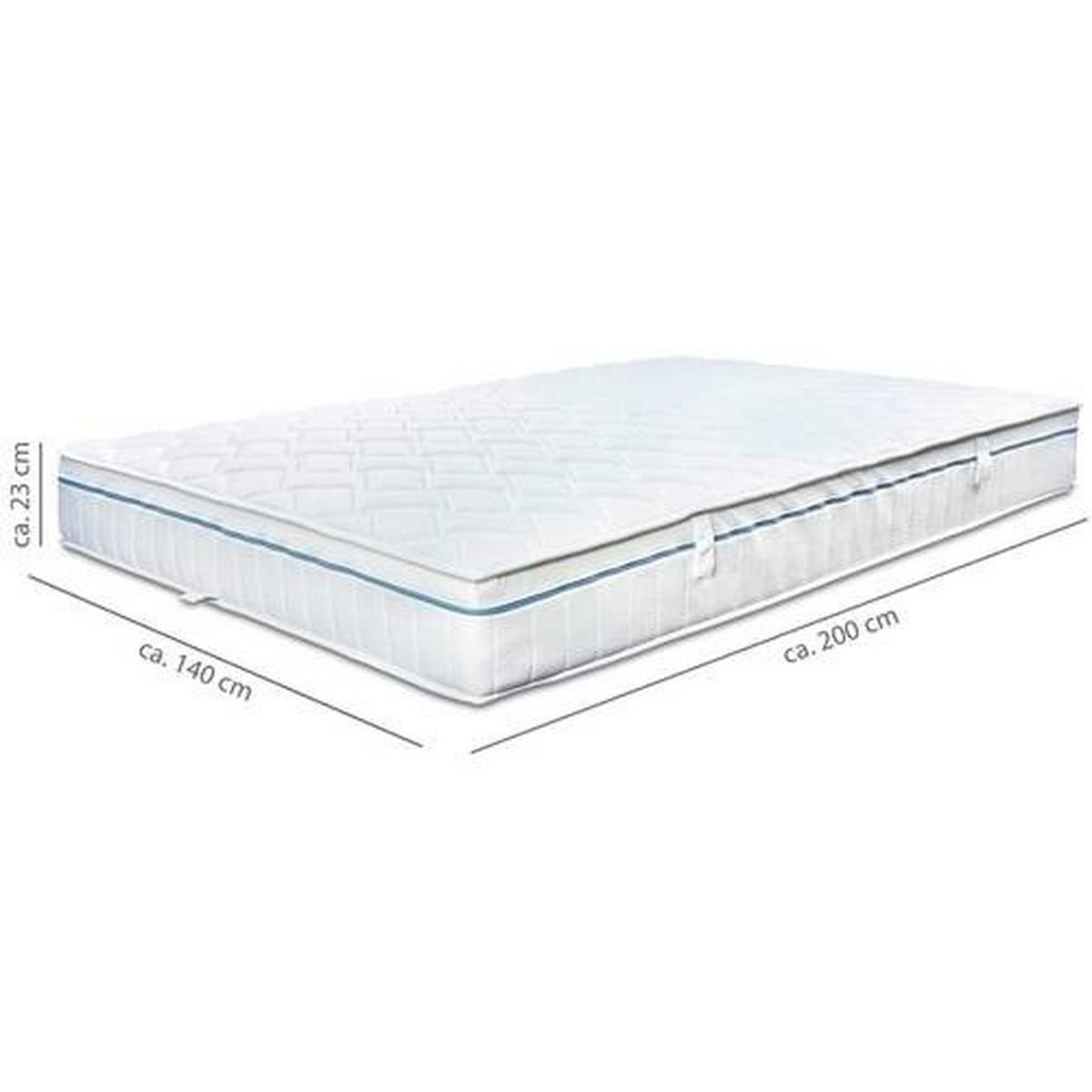 Kaltschaummatratze Air Deluxe 3D H2/3 ca. 140x200cm - Weiß, Basics, Textil (140/200cm) - MID.YOU