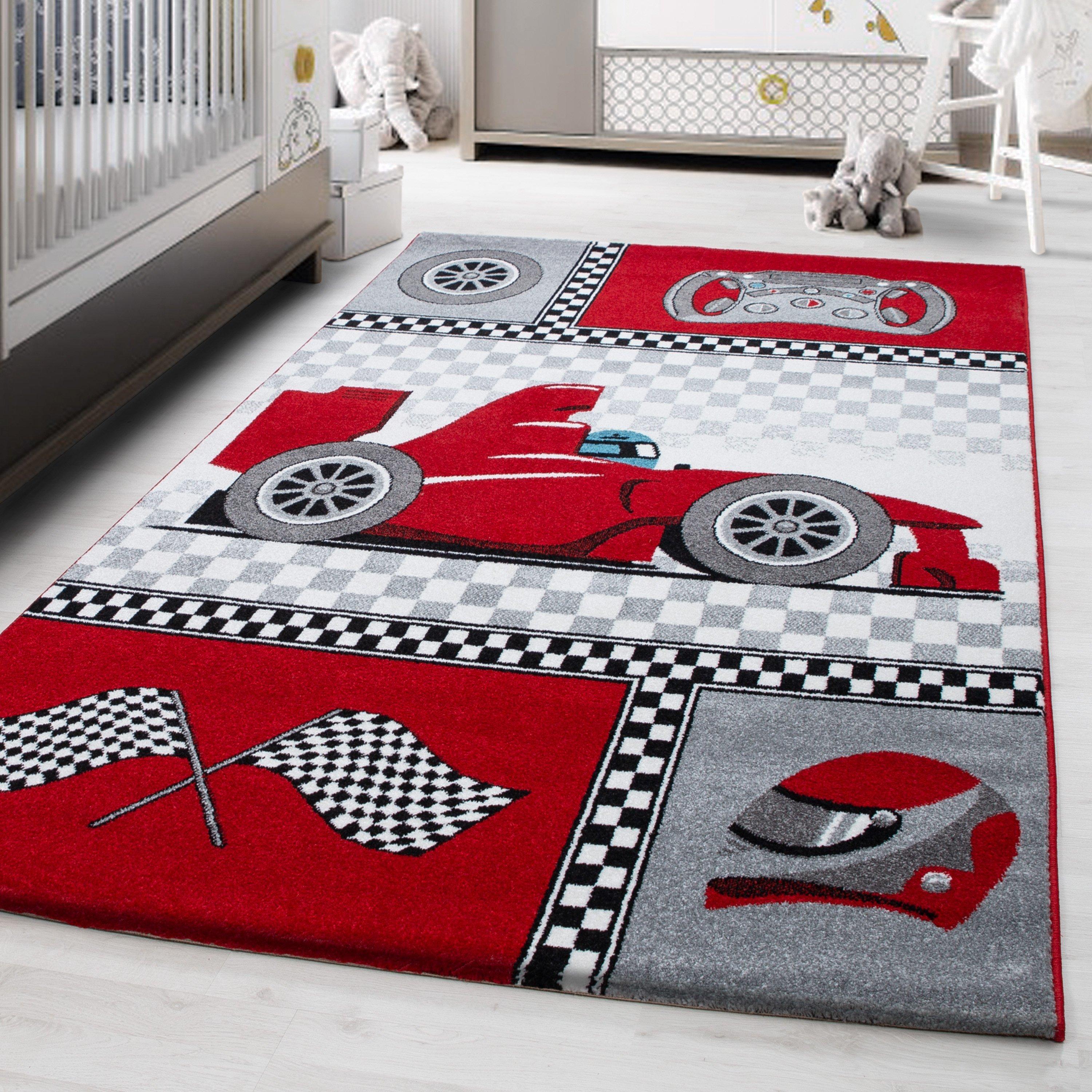 Kinderteppich Kids Rot ca. 120x170cm - Rot, Trend, Textil (120/170cm)