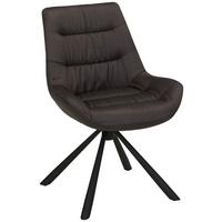 Stuhl Rebell in Grau Struktur - Schwarz/Grau, MODERN, Textil/Metall (57/84/63cm) - Mömax