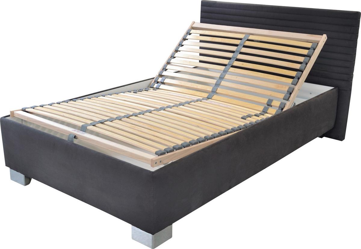 Tapecirani Krevet Como - bijela/boje kroma, drvo/tekstil (120/200cm)